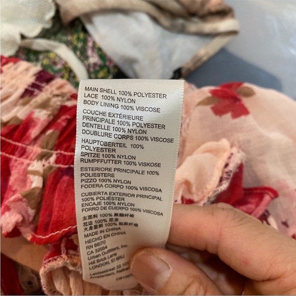 Free People red and pink lace top - Picture 13 of 15